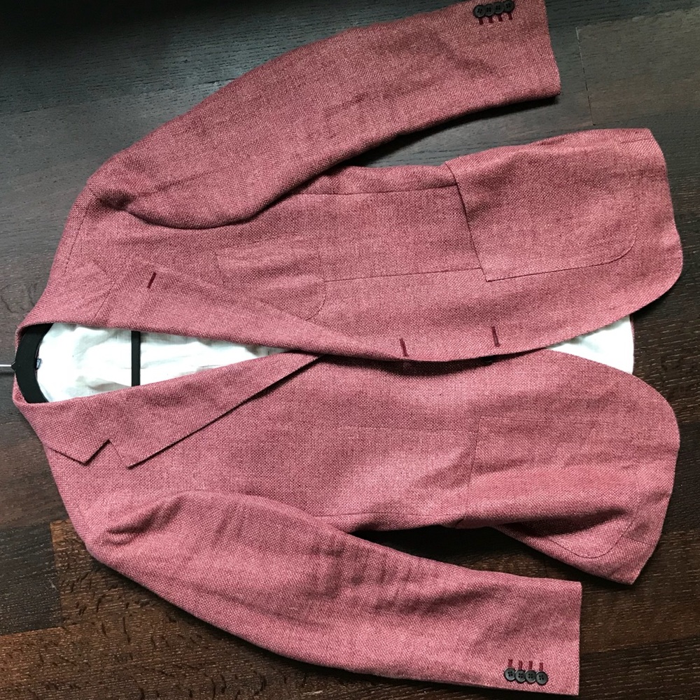 Suitsupply lightweight wool jacket red 38R